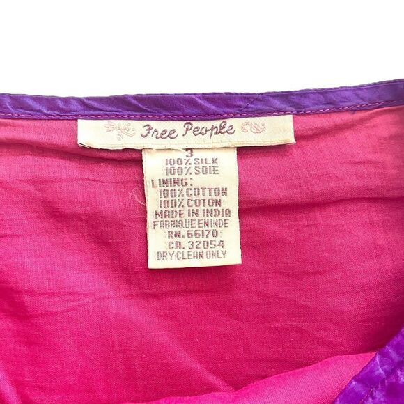 Free People Y2K Purple Silk Midi Skirt - Picture 5 of 7